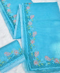 Premium cutwork embroidery sarees collection Blue