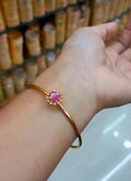 Premium Ruby & White AD Stone Combination bangle ( free size up to 2.6) Code: NL0262 Jewel byjuwaan