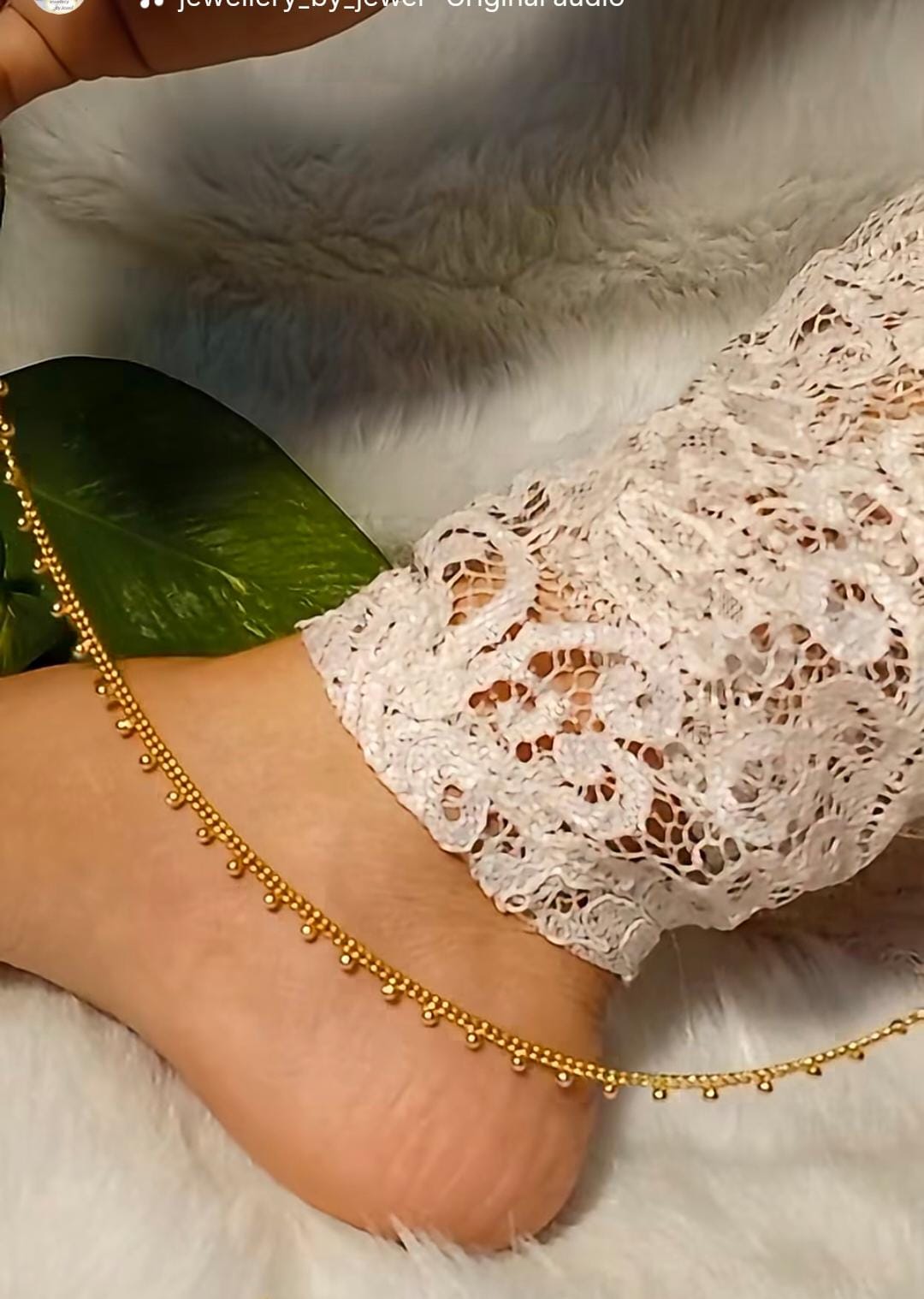 Daily Wear premium gold plated Anklet CODE:NL0277 Jewel byjuwaan