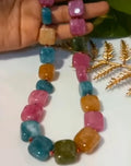 Beautiful multi color stone neck piece CODE:NL0279 Jewel byjuwaan