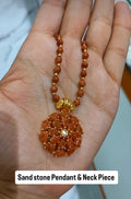 Premium  sandstone neckpiece with beautiful pendant CODE:NL0280 Jewel byjuwaan