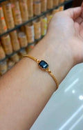 Premium Black  Amethyst Stone daily wear   Hand Chain CODE:NL0300 Jewel byjuwaan