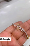 Unique Pattern American diamond lock Bangle CODE:NL0339 Jewel byjuwaan