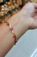 Ruby Stone premium plated bangle CODE:NL0344 Jewel byjuwaan