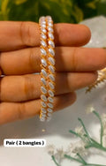 Unique Oval Pearl Bangles  Pair ( 2 bangles ) CODE:NL0349 Jewel byjuwaan