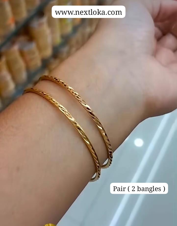 Premium plated unique design bangles CODE .NL0357 Jewel byjuwaan