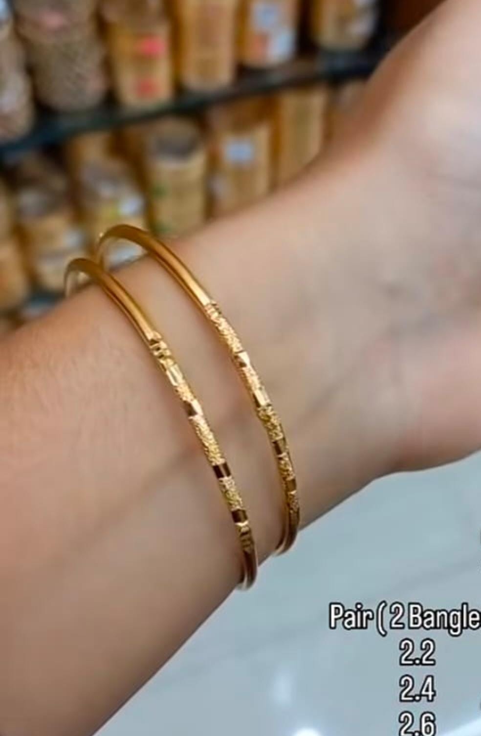 Premium plated simple & sleek design bangles CODE NL0361 Jewel byjuwaan