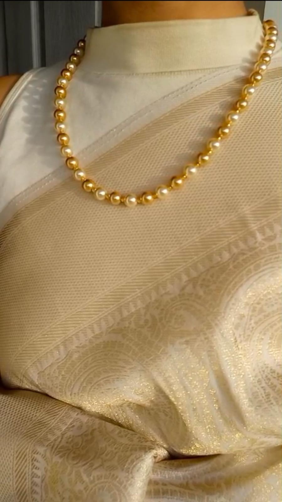 1 Layer Premium  Swarovski Pearl Neckpiece Unique Collection ( 20 ) CODE :NL0369 Jewel byjuwaan