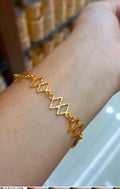 Premium 24Ct Gold plated hand chain  CODE :NL0374 Jewel byjuwaan