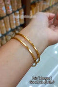 Premium plated simple & sleek design bangles ( 1 pair - 2 bangles ) CODE: NL0391 Jewel byjuwaan