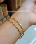Premium plated unique design bangles ( 1 pair - 2 bangles ) zigzag CODE: NL 0394 Jewel byjuwaan