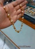 Elegant looking Swarovski pearl neck piece with Antique ball combination NL:0390 Jewel byjuwaan