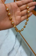 Swarovski Pearl with Nashi Antique ball combination neck piece CODE :NL0411 Jewel byjuwaan