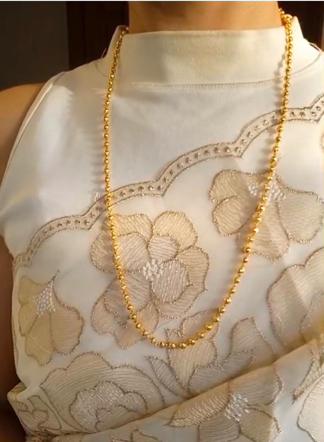 24Ct Gold Plated premium Manimaala Neck chain CODE :NL0406 Jewel byjuwaan