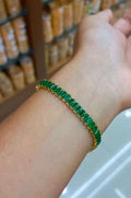 Premium Green  AD stones  hand bracelet CODE:NL0415 Jewel byjuwaan