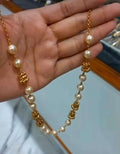 Simple & Premium Swarovski Pearl with   Antique ball combination neck piece     CODE:NL0416 Jewel byjuwaan