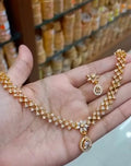 Premium American Dimond Neckpiece with Earrings CODE:  NL0419