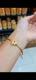 Premium Ruby & White AD Stone Combination bangle ( free size up to 2.6)   Code: NL0266 Jewel byjuwaan