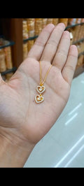 Daily wear Classy & Simple heart shaped AD pendent with neck chain CODE:NL0274 Jewel byjuwaan
