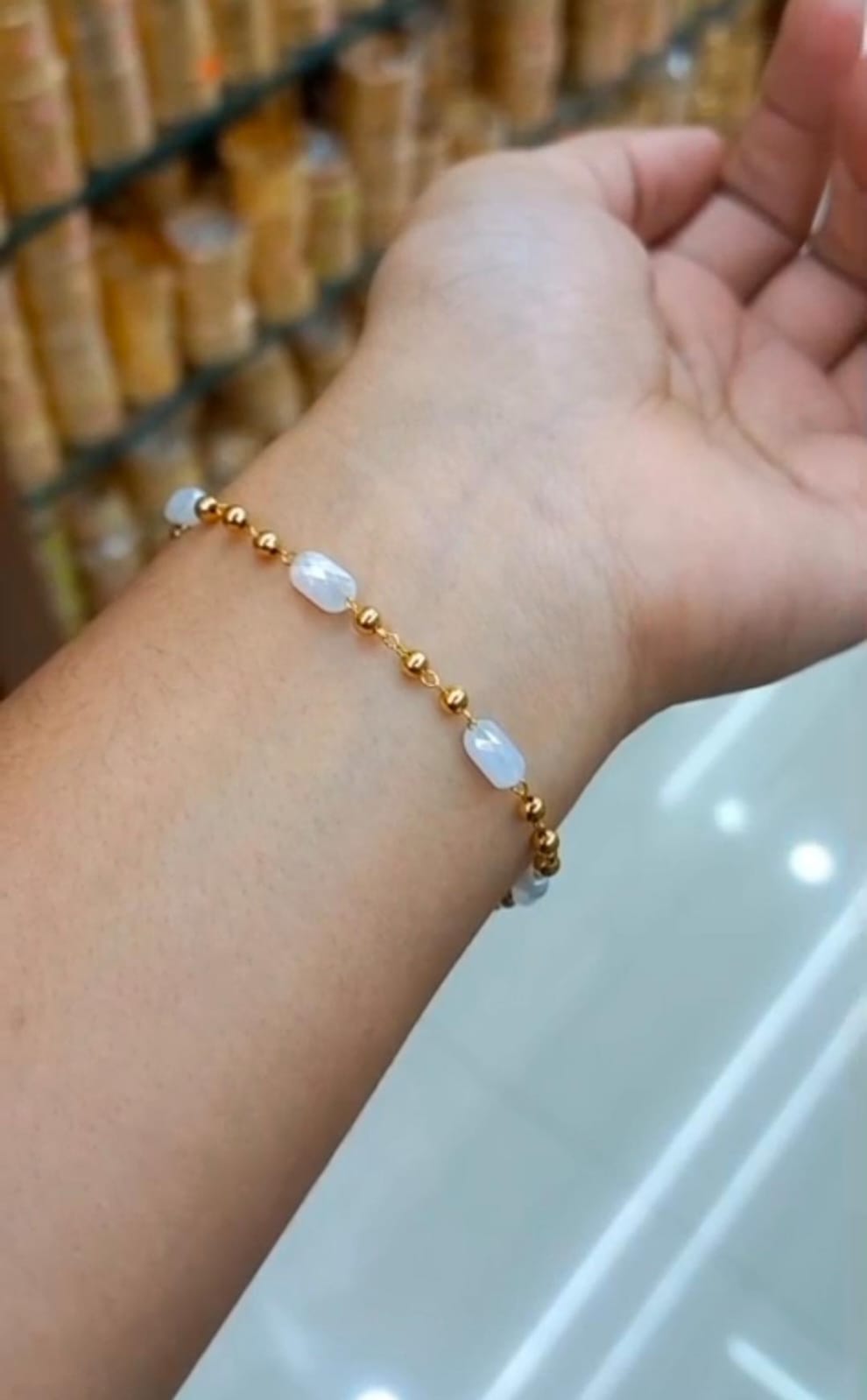 Simple & Elegant Looking  Premium plated hand chain CODE:NL0293 Jewel byjuwaan