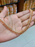 Premium White Amethyst Stone neckpiece with Ruby combination Neck piecE  CODE:0288 Jewel byjuwaan