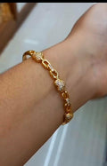 Premium plated American Diamond heart shaped bangle Lock Bangle CODE:NL0301 Jewel byjuwaan