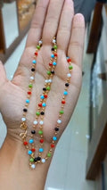 Premium multi color crystal Neck Chain 24 inch length CODE :NL0304 Jewel byjuwaan