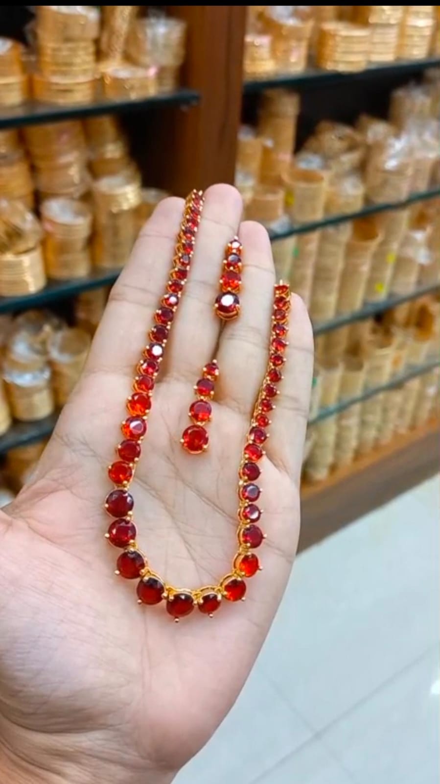 Unique color tone Premium  Quality Amethyst Stone Neck piece with Earrings CODE;NL0316 Jewel byjuwaan