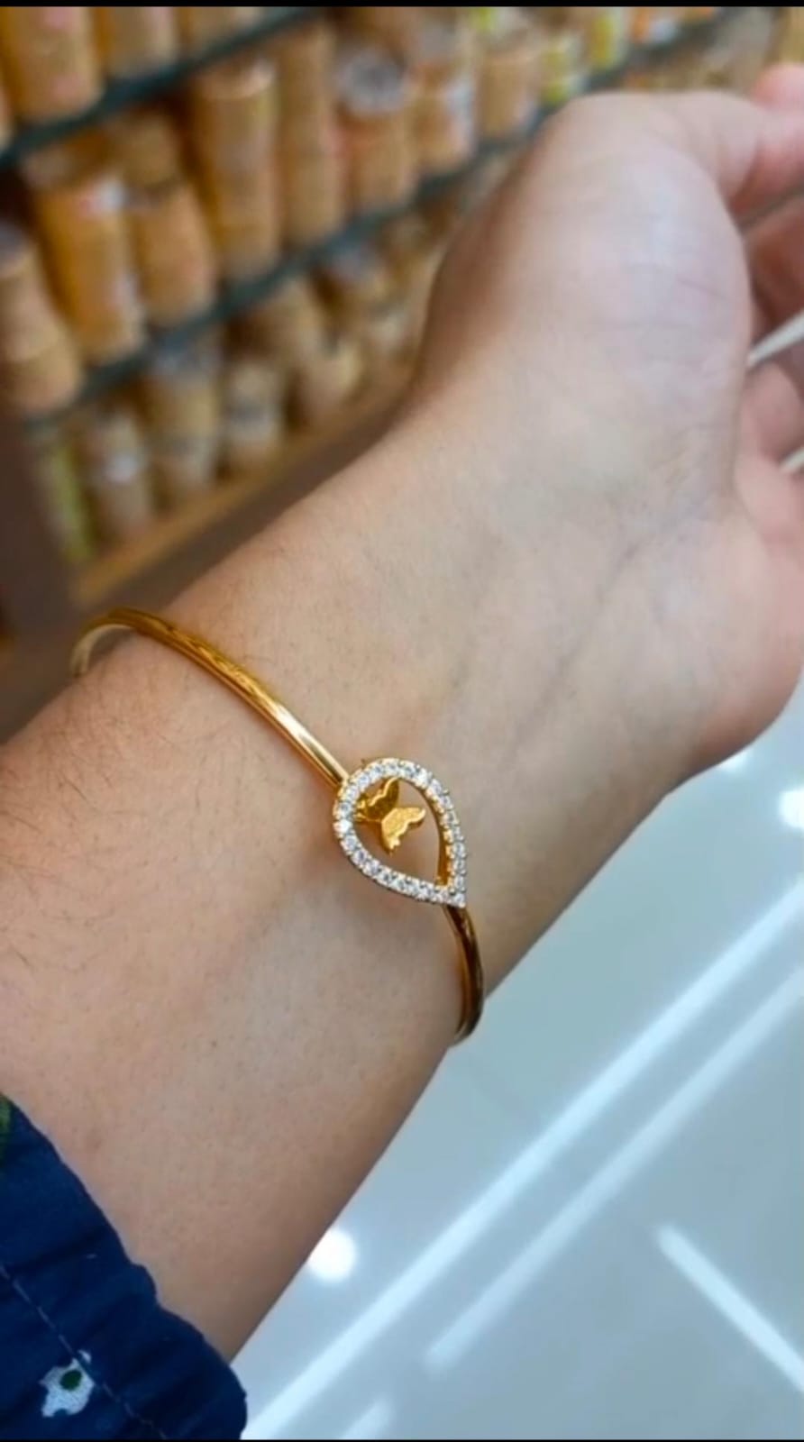Premium American  Diamond Bangle with Unique design  Lock bangle CODE:NL0306 Jewel byjuwaan
