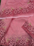 Silky kota saree and blouse with full border beautiful cutwork CODE:NLO331 Vidhya