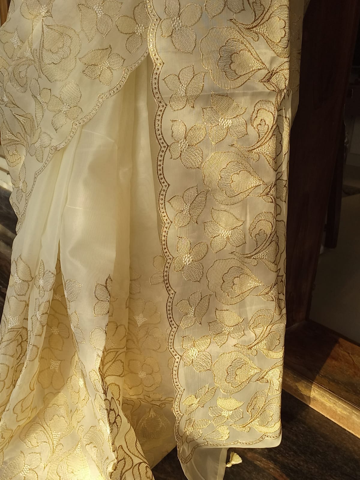 Turkish organza with beautiful embroidery work Prefect for functions  CODE:NL0401 Hanna Trends