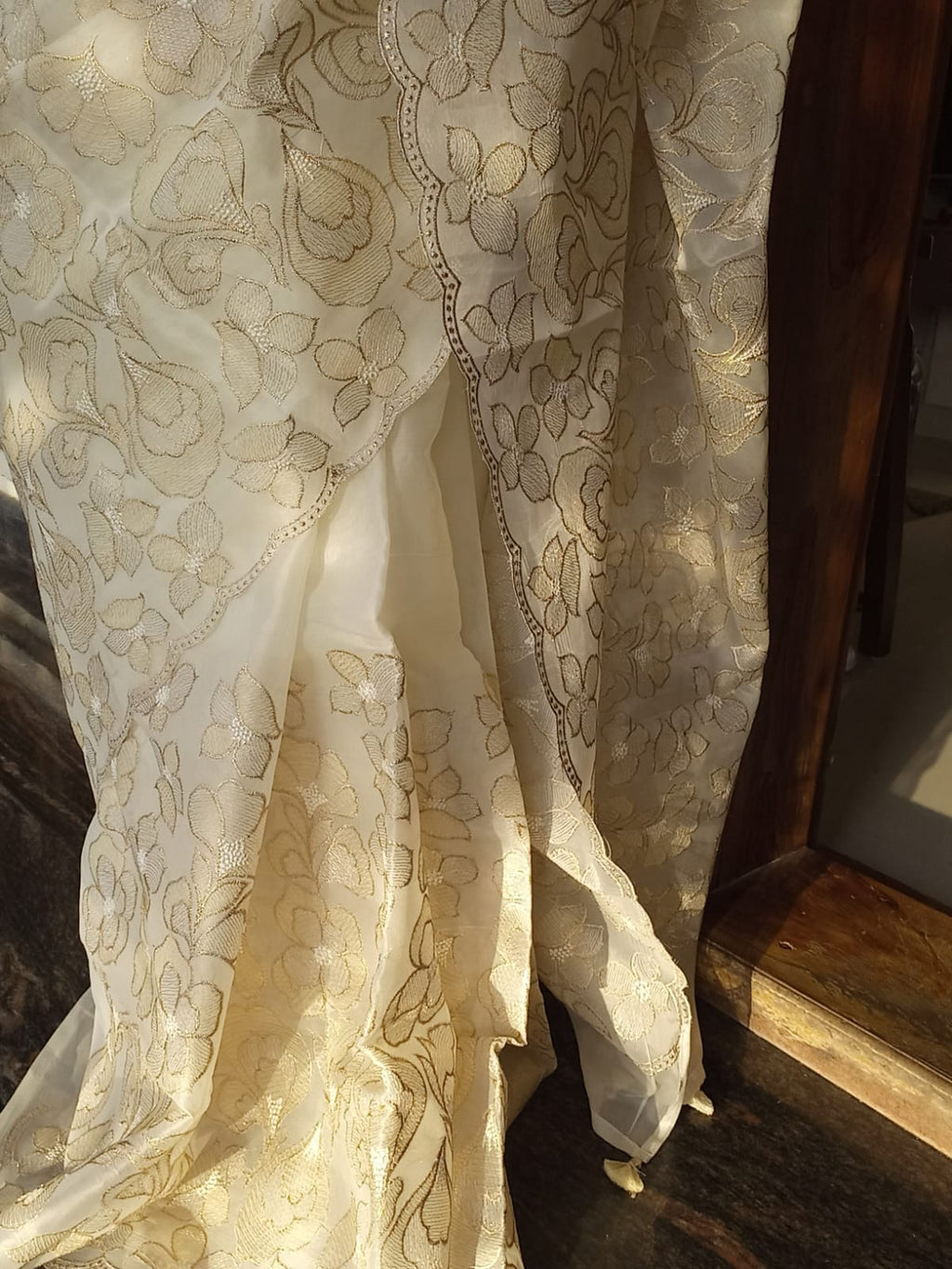 Turkish organza with beautiful embroidery work Prefect for functions  CODE:NL0401 Hanna Trends