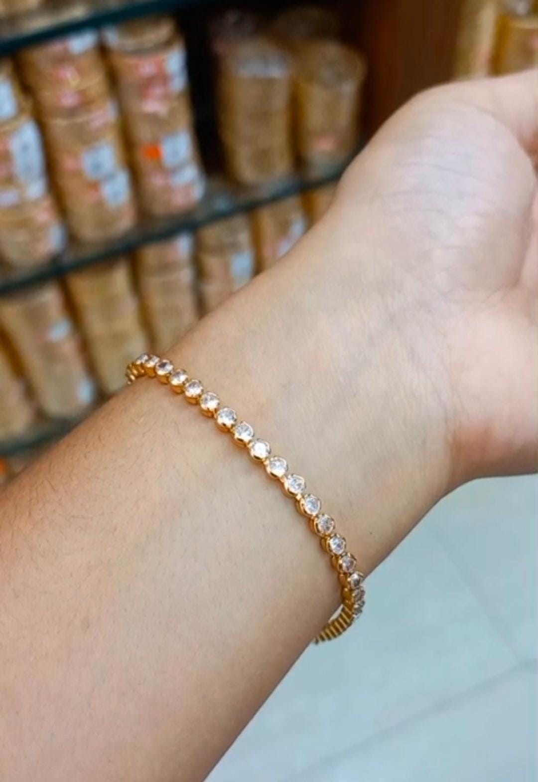 Multi color AD stones premium hand bracelet CODE NL0408 Jewel byjuwaan