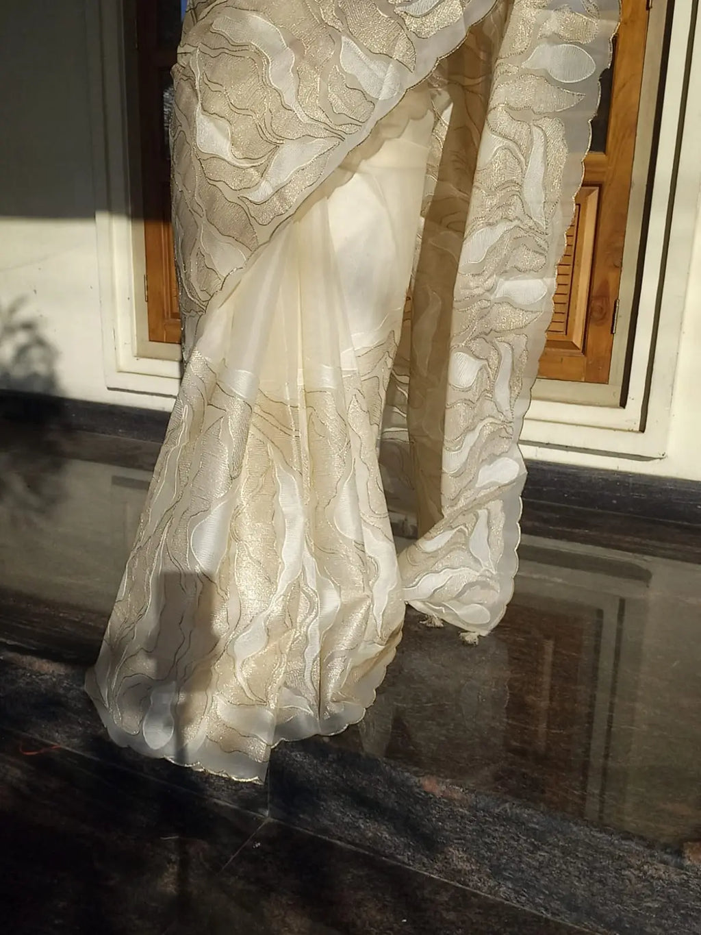 Exclusive Turkish organza type premium saree code: TOW1