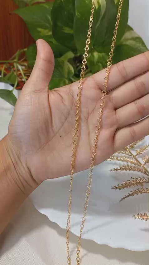 Daily wear premium gold plated anklet code: NL0062