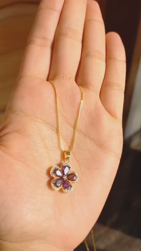 Daily wear premium  American diomond pendent with chain Code : NL0068