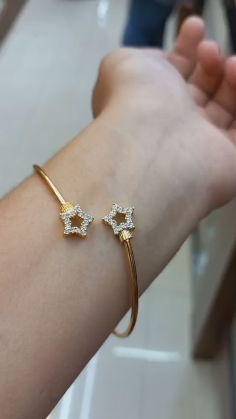 Premium gold plated American DIMOND Bangle Code : NL0089
