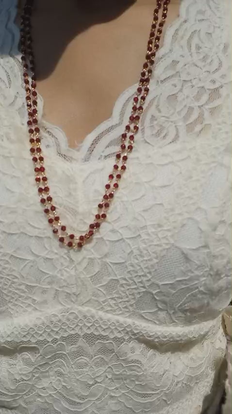 Beautiful 2 layer cristal beads neckpiece Code : NL0184