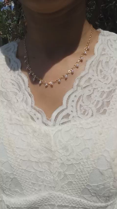 Beautiful plated chain  with unique Pearls pattern   Code : NL0143