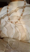 Fabulous One layer round metallic pearl neck piece Code : Pearl1C Metallic 1 Jewellery