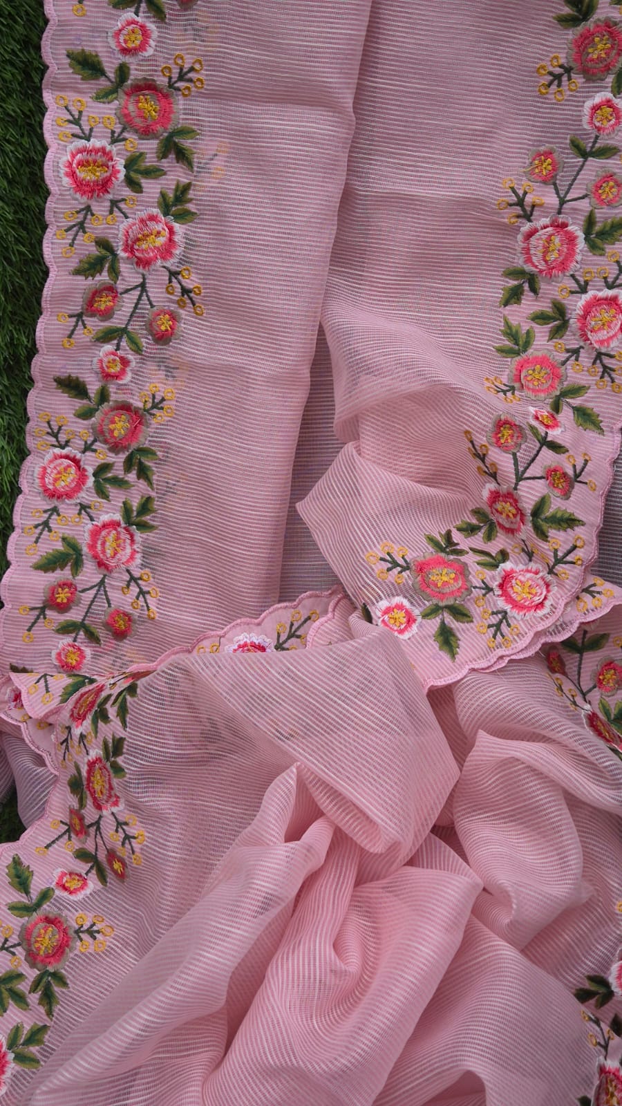 Elegant Kota embroidery designer sarees Kota embroidery sarees