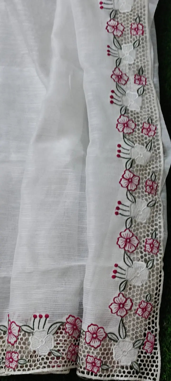 Exclusive cutwork embroidery designer sarees