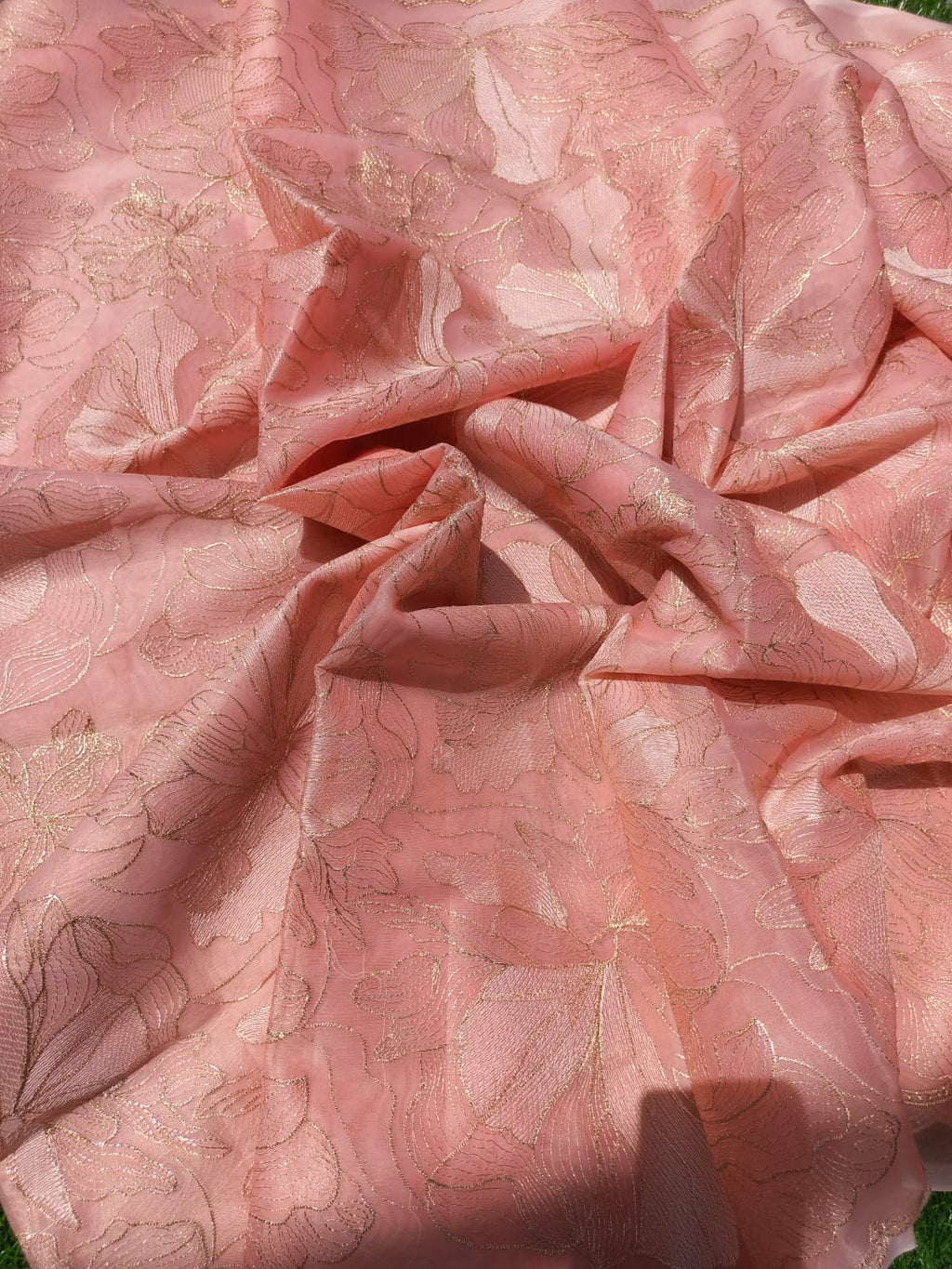 Turkish organza feel giving soft organza fabric Saree Organza