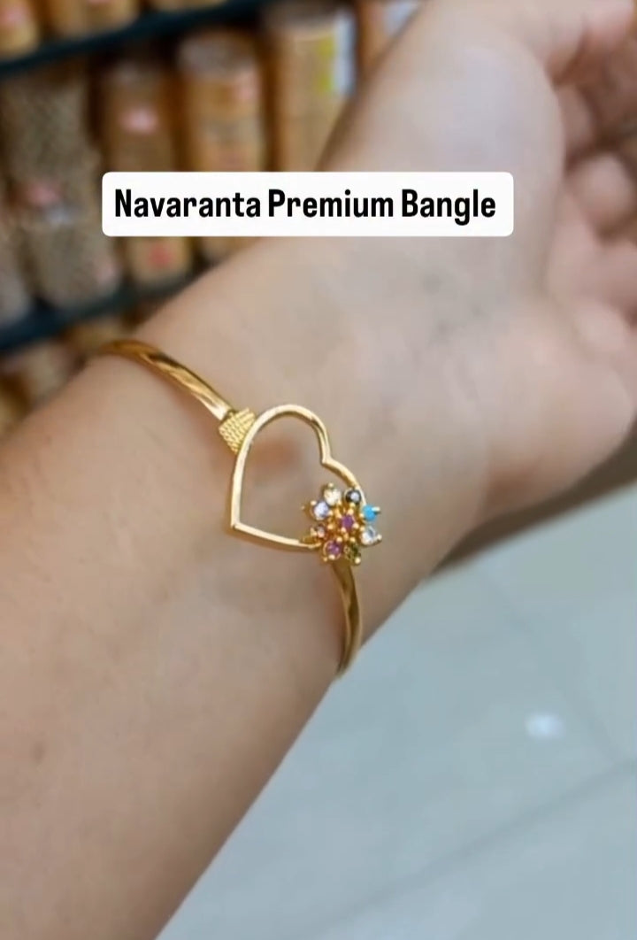Premium Gold Plated Navaratna Heart bangle


Code: NavaH1 Jewel byjuwaan