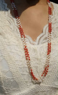 Code : ORW3 Beautiful 3 Layer rice pearl combination neck piece Pearl Jewellery