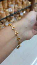 Daily wear premium gold plated Hand Chain
Code : HandLve Jewel byjuwaan