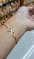 Daily wear premium gold plated AD Stone hand chain

Code : Hand4 Jewel byjuwaan