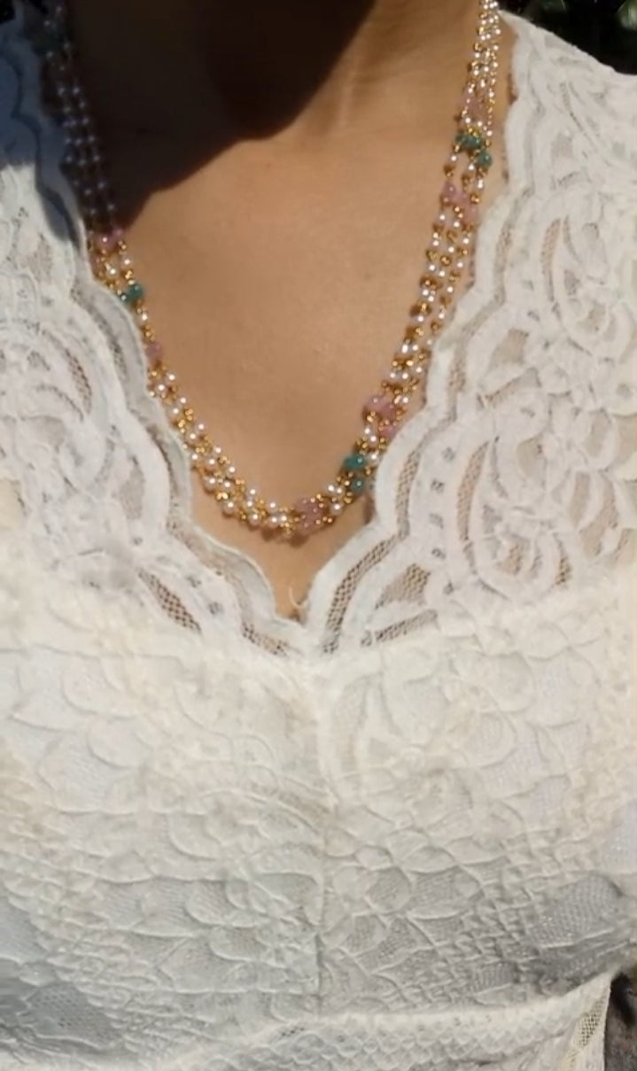 Beautiful 3 Layer Pearl neck piece RWPG3S Pearl Jewellery