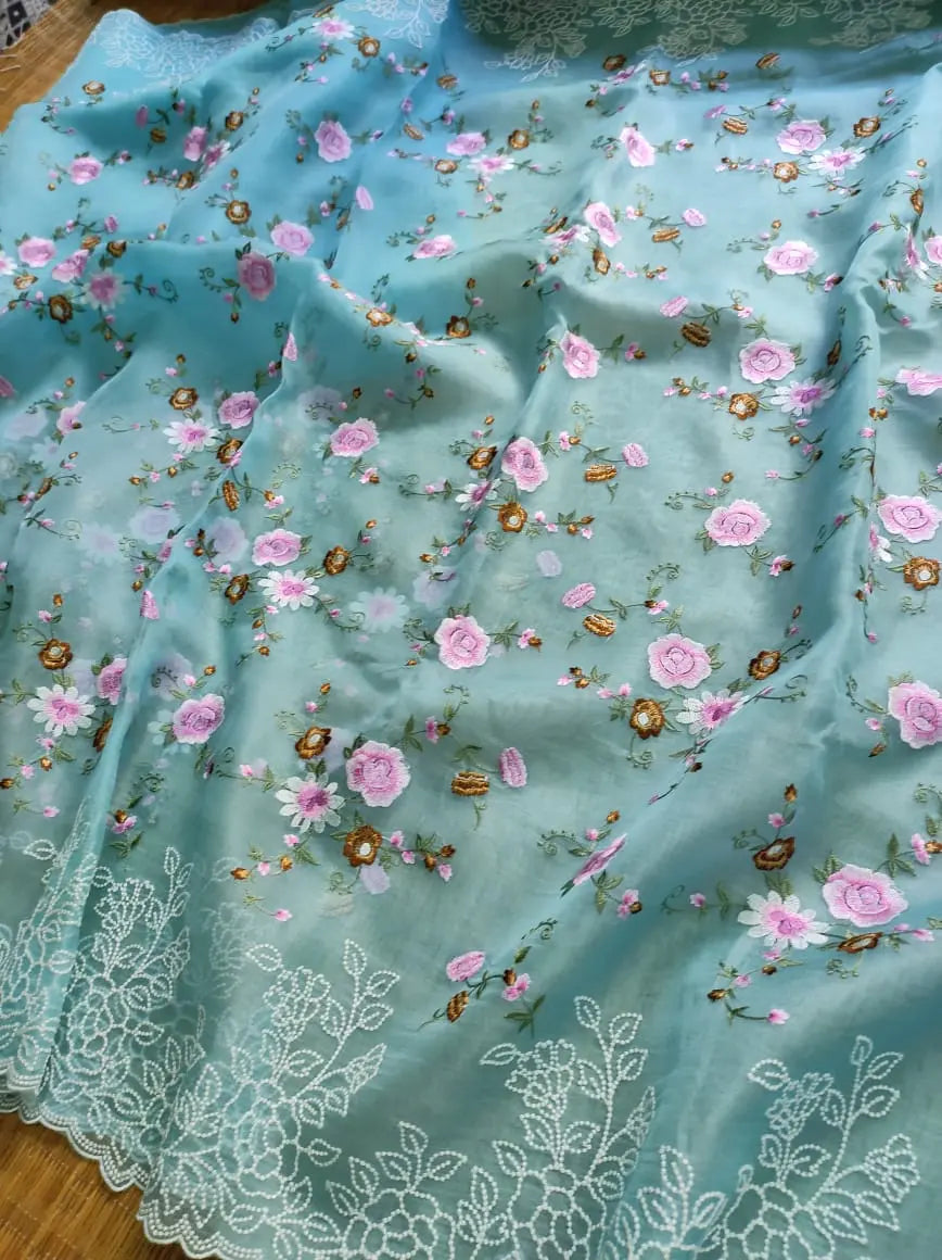 Pure Organza Silk Sarees Organza