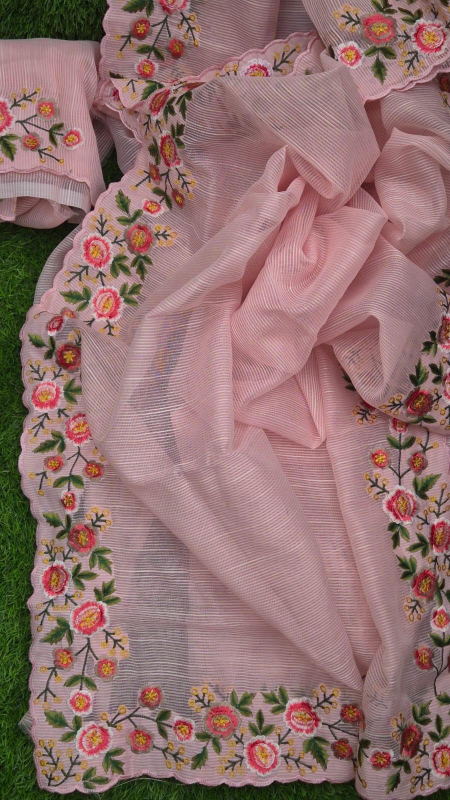 Elegant Kota embroidery designer sarees Kota embroidery sarees